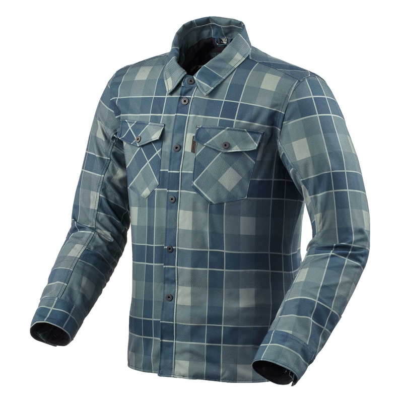 Camiseta moto Revit Bison 2 H2O azul