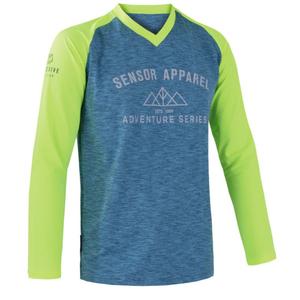 Maillot Sensor Charger azul-amarillo fluorescente - manga larga liquidación