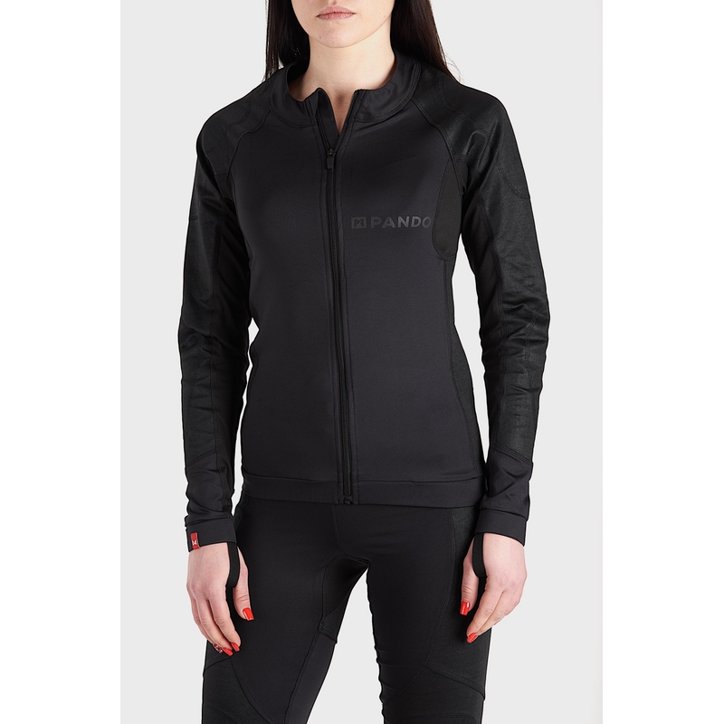 Camiseta moto PANDO MOTO Shell UH negro liquidación
