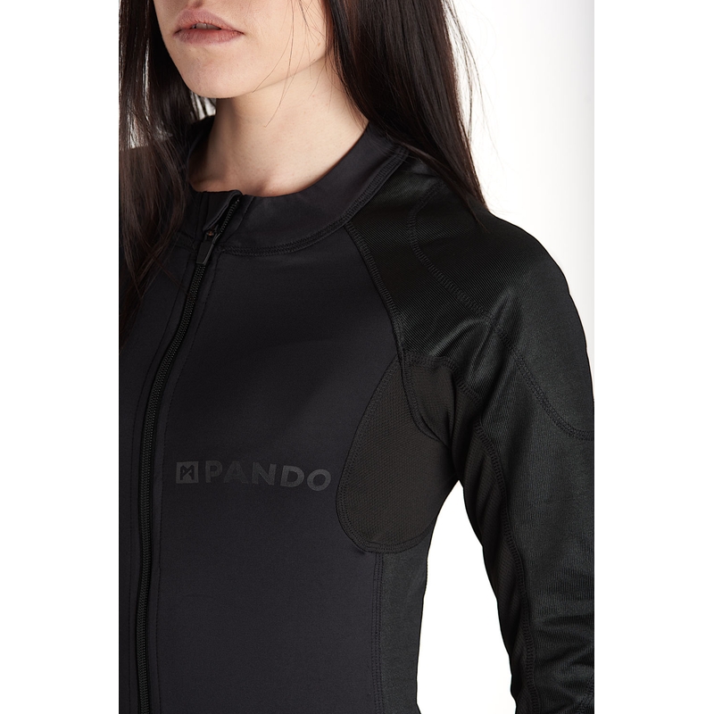 Camiseta moto PANDO MOTO Shell UH negro liquidación