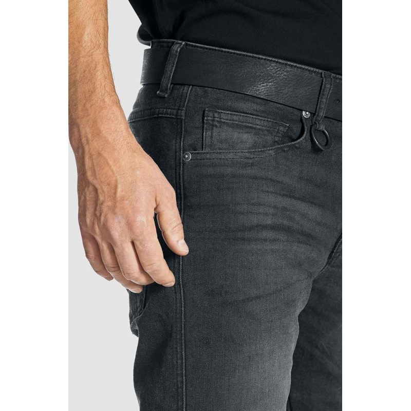 Pantalón vaquero PANDO MOTO Robby Slim negro liquidación