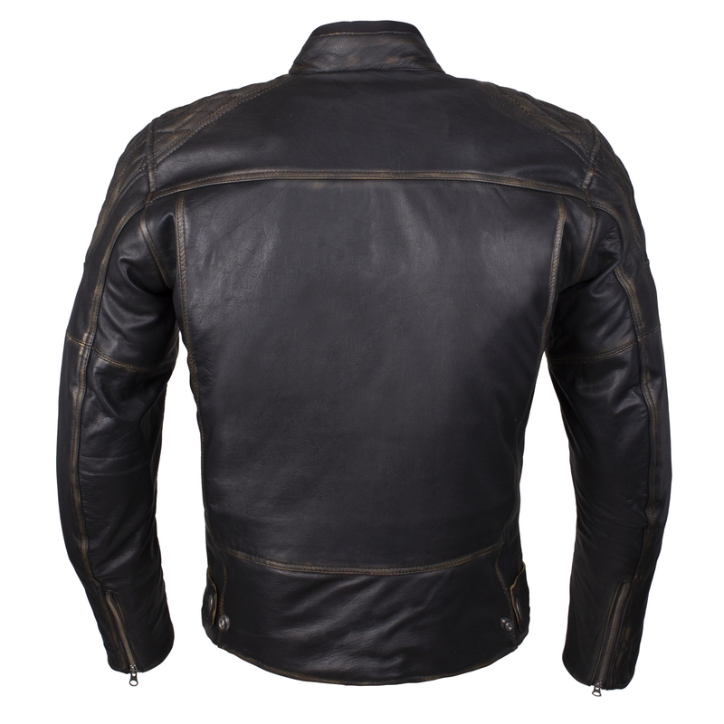 Chaqueta de moto Street Racer Tribe Retro Marrón
