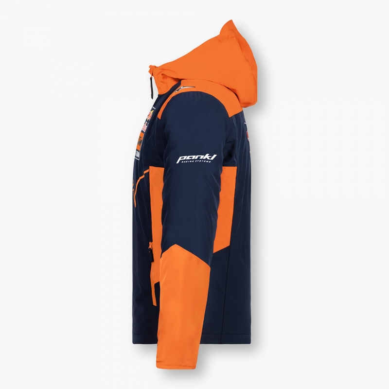 Chaqueta cortaviento KTM Red Bull Racing azul-naranja liquidación