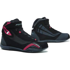 Botas de moto Forma Genesis para mujer en negro y rosa