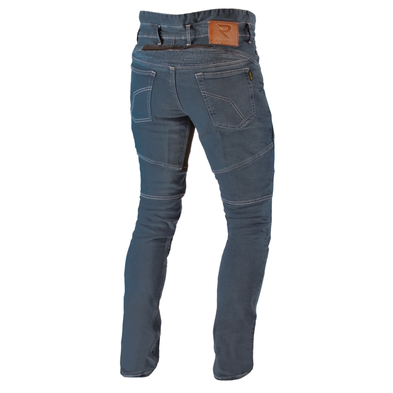 Jeansy na motorku Street Racer Denim seprané modré výprodej