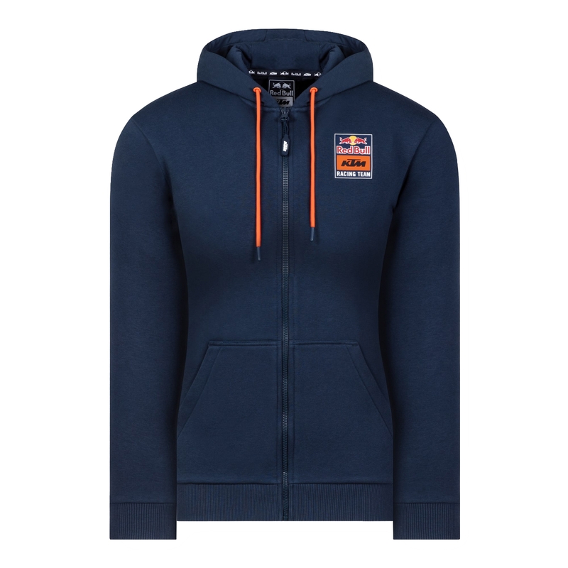 Sudadera con cremallera para mujer KTM Backprint Red Bull azul liquidación