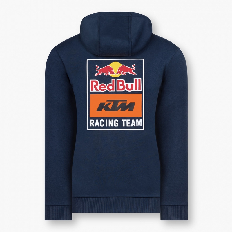 Sudadera con cremallera para mujer KTM Backprint Red Bull azul liquidación