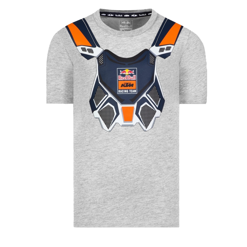Camiseta niño KTM Rock Solid Red Bull gris liquidación