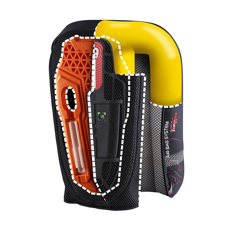 Chaleco airbag Furygan Fury System negro