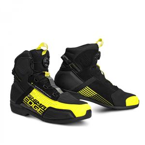 Botas de moto Shima Edge Vent negro-amarillo fluo