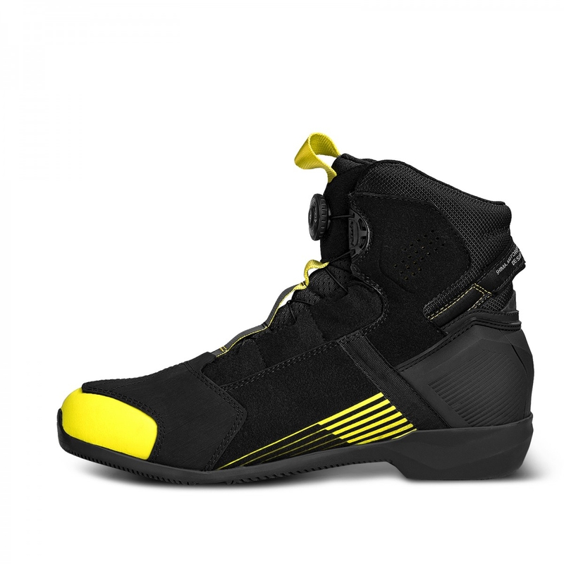 Botas de moto Shima Edge Vent Negro-Amarillo Fluo