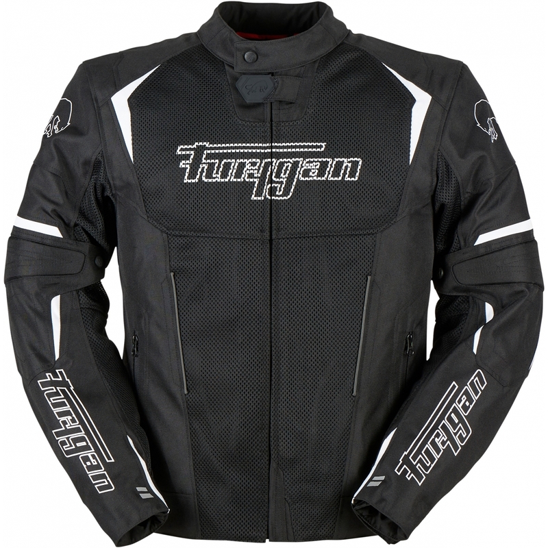 Chaqueta de moto Furygan Ultra Spark Vented 3 en 1 blanca y negra liquidación