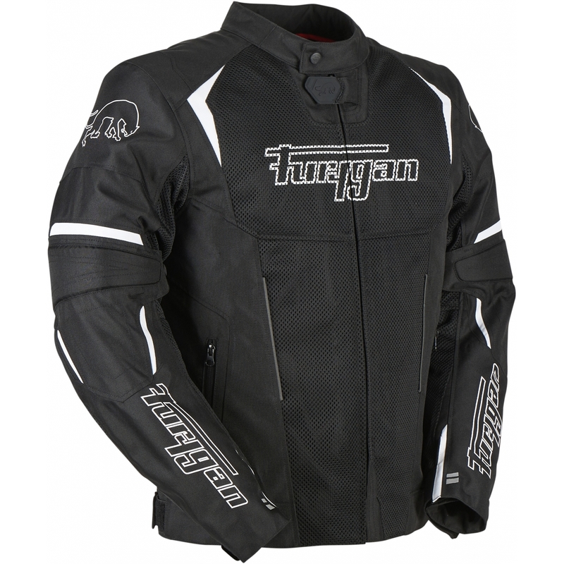 Chaqueta de moto Furygan Ultra Spark Vented 3 en 1 blanca y negra liquidación