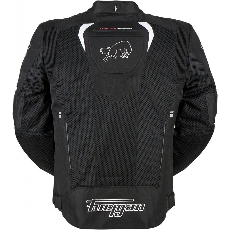 Chaqueta de moto Furygan Ultra Spark Vented 3 en 1 blanca y negra liquidación
