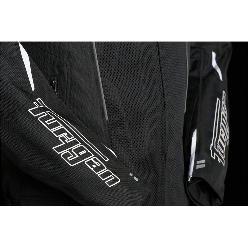 Chaqueta de moto Furygan Ultra Spark Vented 3 en 1 blanca y negra liquidación