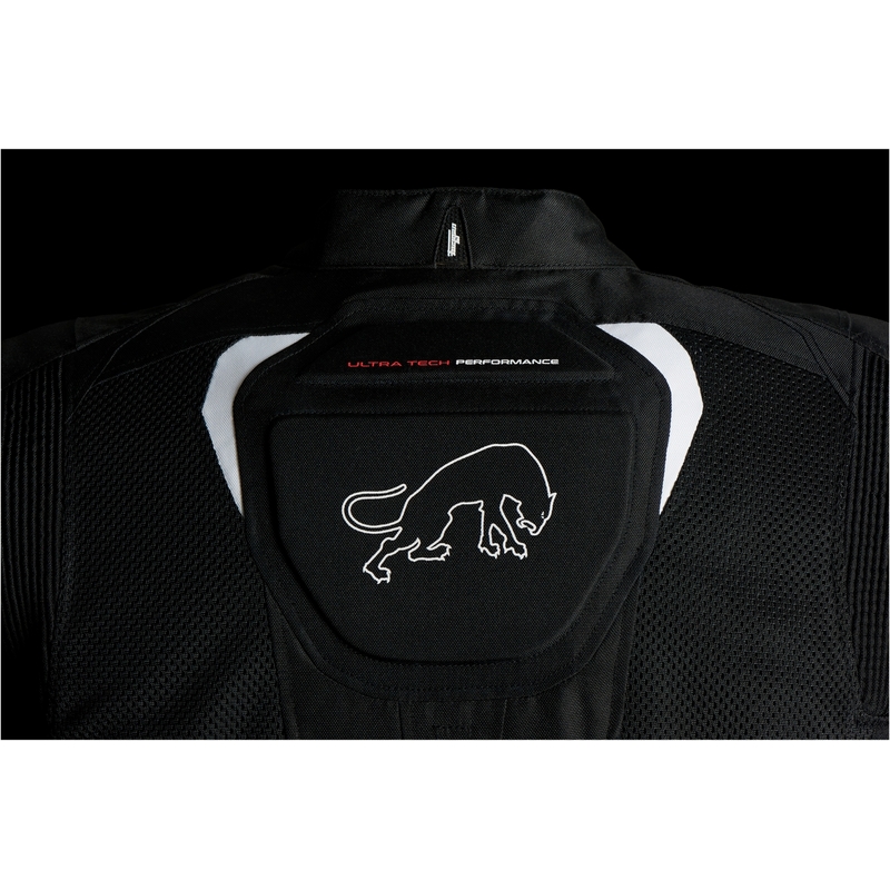 Chaqueta de moto Furygan Ultra Spark Vented 3 en 1 blanca y negra liquidación