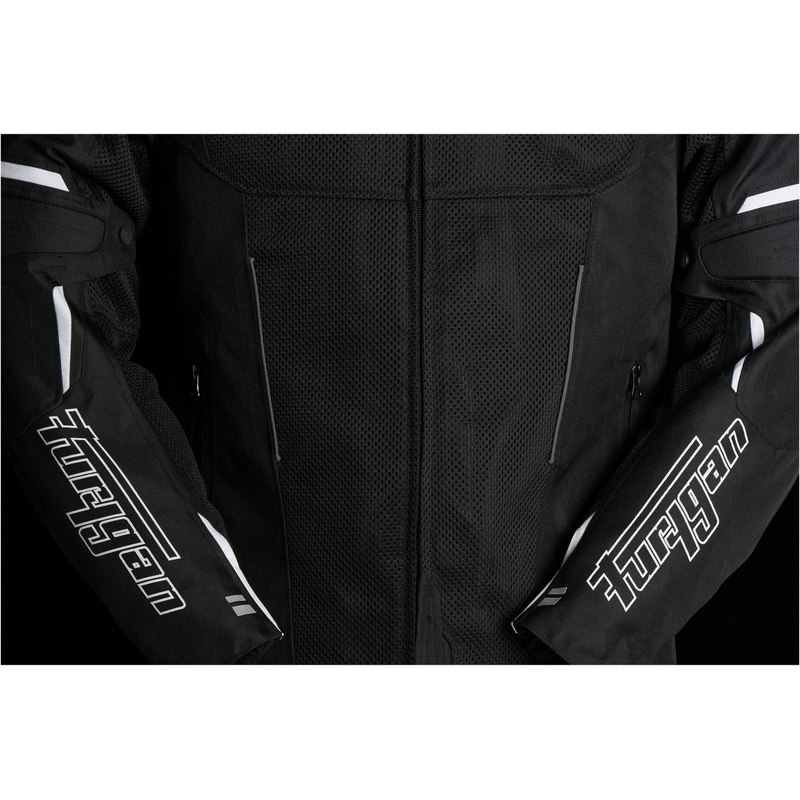 Chaqueta de moto Furygan Ultra Spark Vented 3 en 1 blanca y negra liquidación