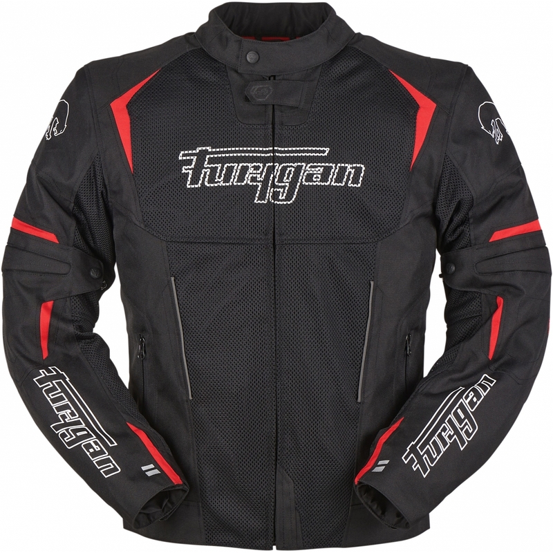 Chaqueta de moto Furygan Ultra Spark Vented 3 en 1 roja y negra