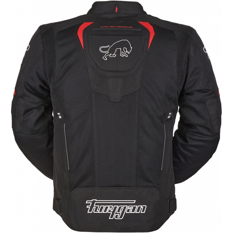 Chaqueta de moto Furygan Ultra Spark Vented 3 en 1 roja y negra