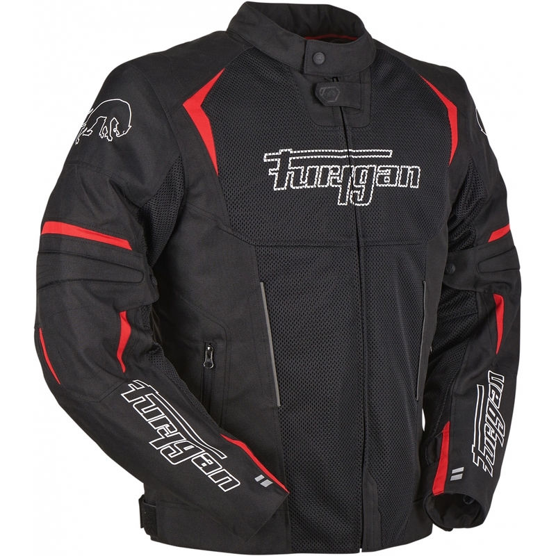Chaqueta de moto Furygan Ultra Spark Vented 3 en 1 roja y negra