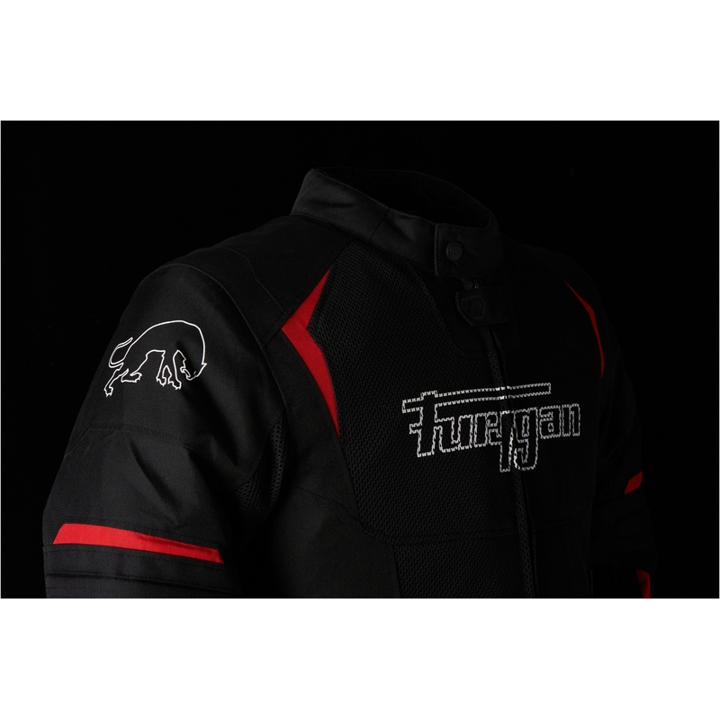 Chaqueta de moto Furygan Ultra Spark Vented 3 en 1 roja y negra