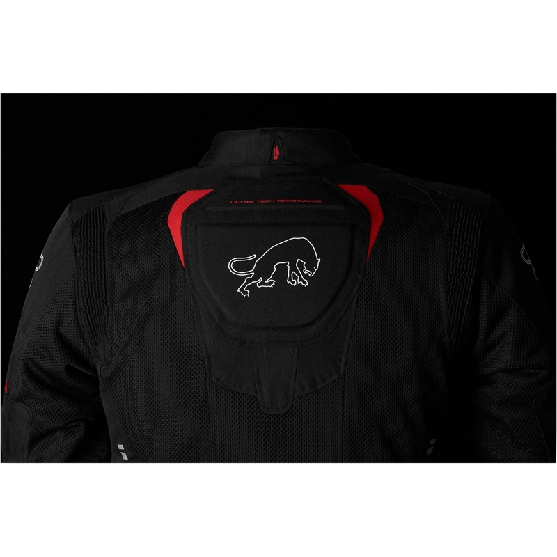 Chaqueta de moto Furygan Ultra Spark Vented 3 en 1 roja y negra