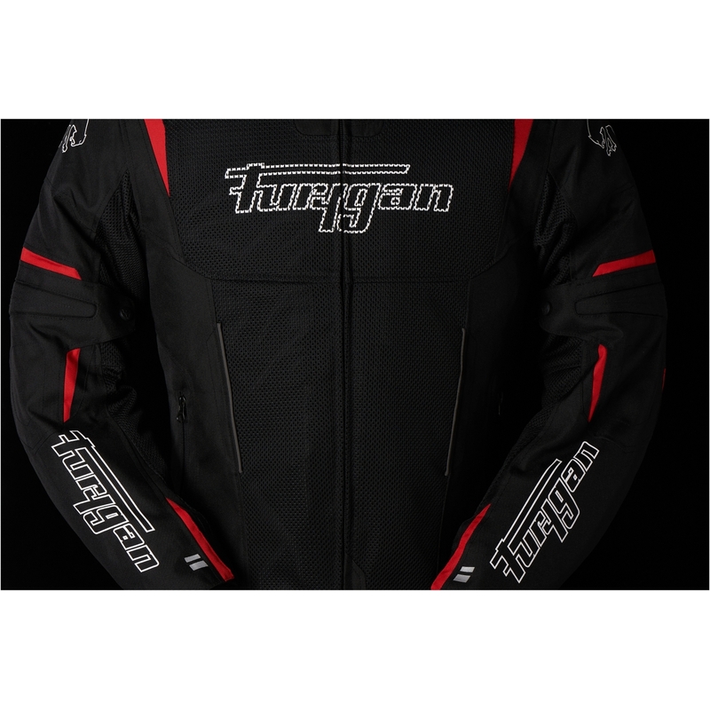 Chaqueta de moto Furygan Ultra Spark Vented 3 en 1 roja y negra