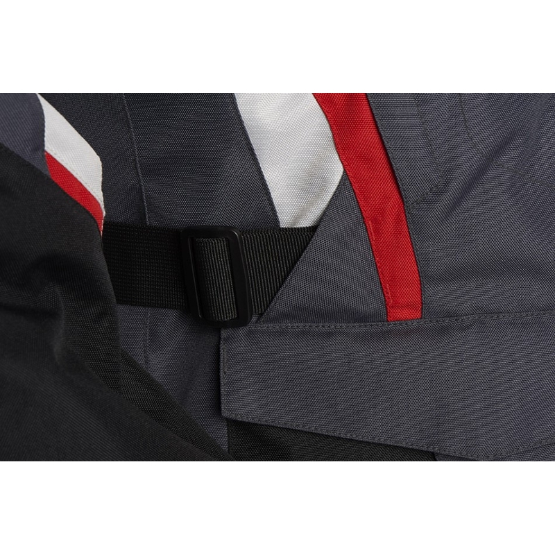 Chaqueta de moto Furygan Apalaches gris-blanco-negro-rojo liquidación