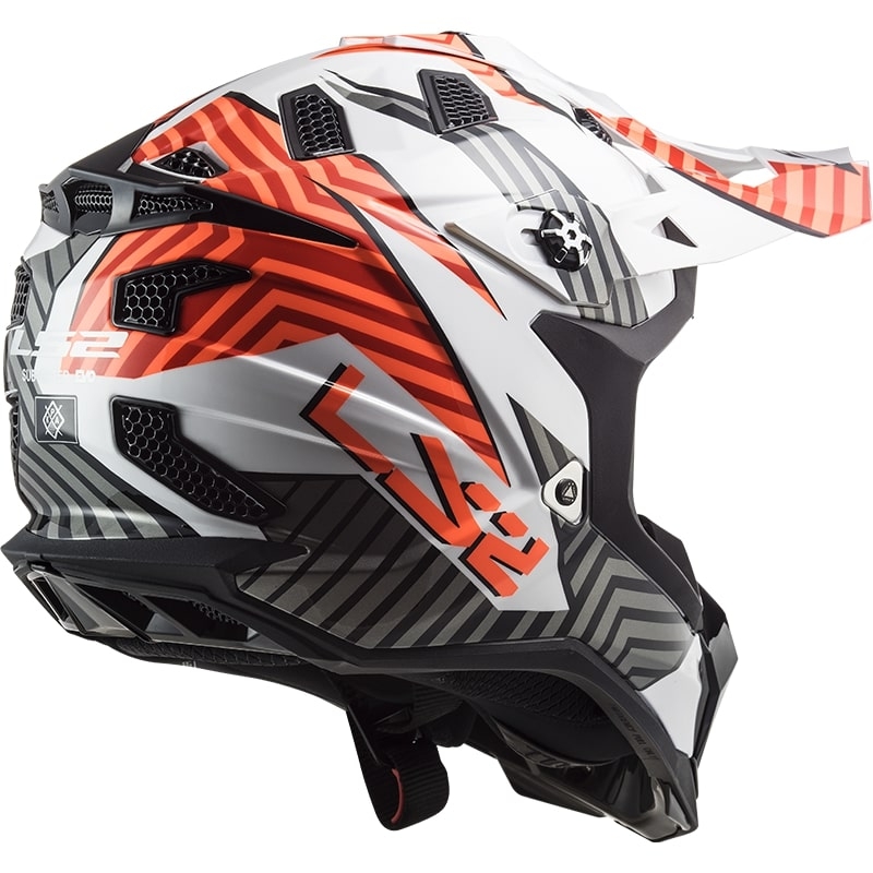 Motokrosová přilba LS2 MX700 Subverter Astro bílo-oranžová