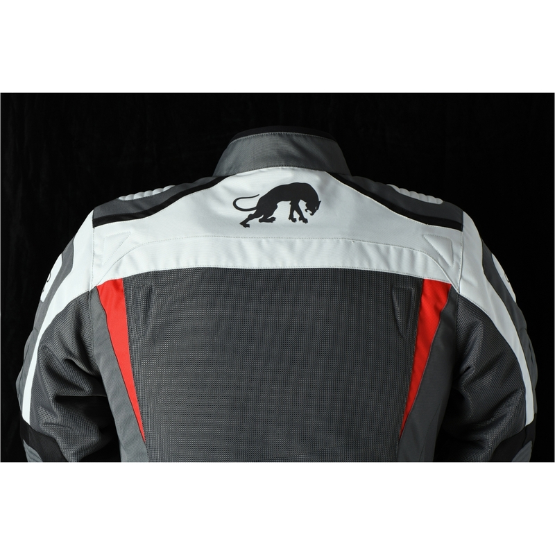 Chaqueta de moto Furygan Apalaches Vented 2 en 1 Gris-Rojo-Negro