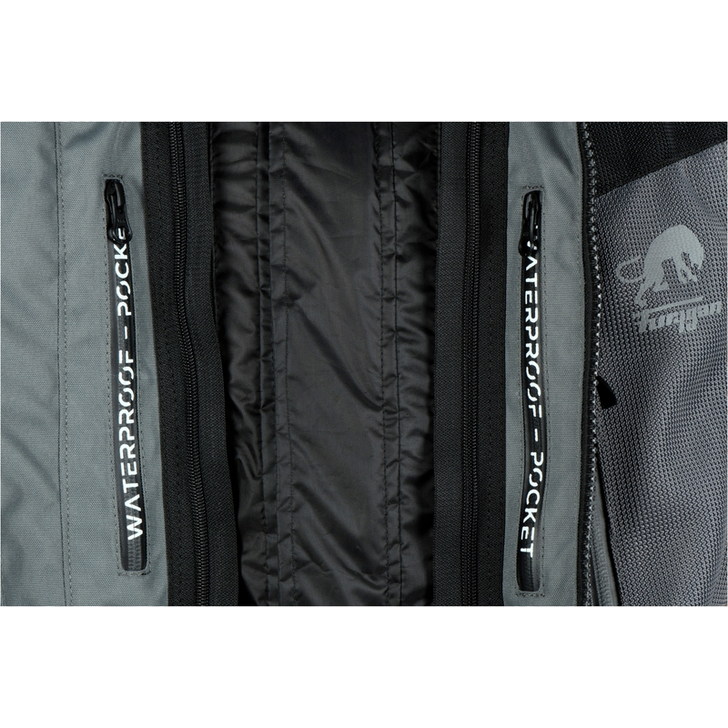 Chaqueta de moto Furygan Apalaches Vented 2 en 1 Gris-Rojo-Negro