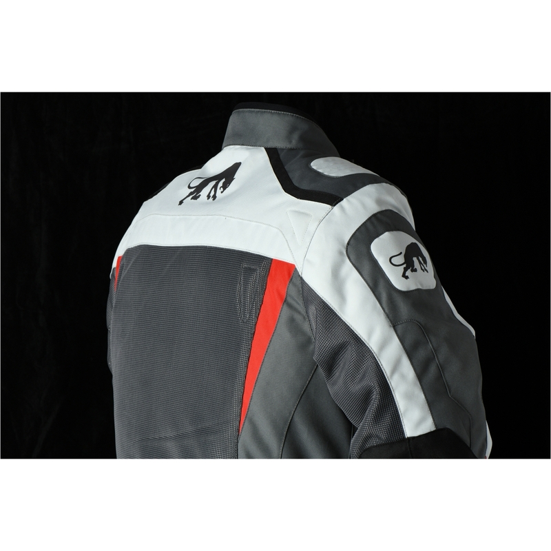 Chaqueta de moto Furygan Apalaches Vented 2 en 1 Gris-Rojo-Negro