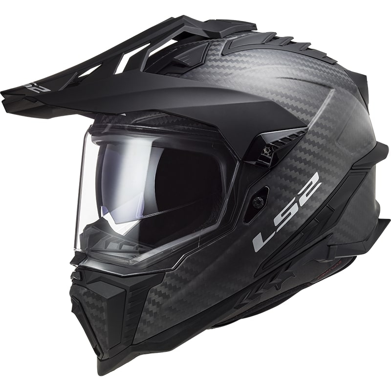 Casco Enduro LS2 MX701 Explorer C Carbono Sólido Negro Mate