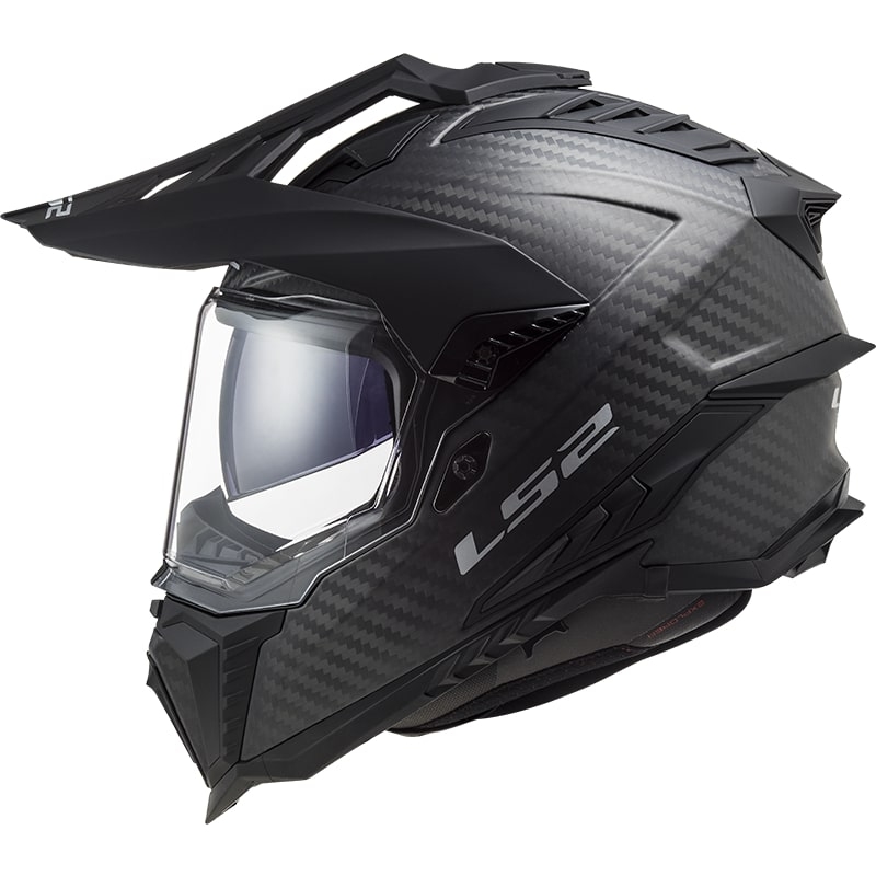 Casco Enduro LS2 MX701 Explorer C Carbono Sólido Negro Mate
