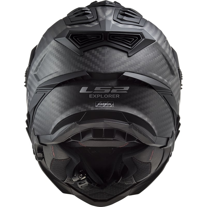Casco Enduro LS2 MX701 Explorer C Carbono Sólido Negro Mate