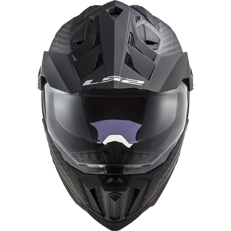 Casco Enduro LS2 MX701 Explorer C Carbono Sólido Negro Mate