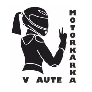 Pegatina Moto en el coche