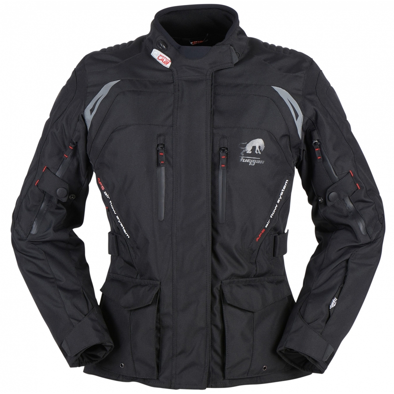 Chaqueta de moto negra Furygan Apalaches para mujer