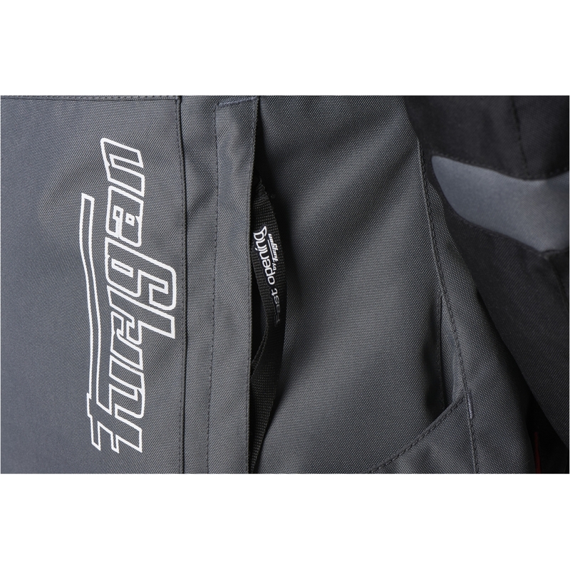 Chaqueta de moto para mujer Furygan Apalaches roja, blanca, negra y gris