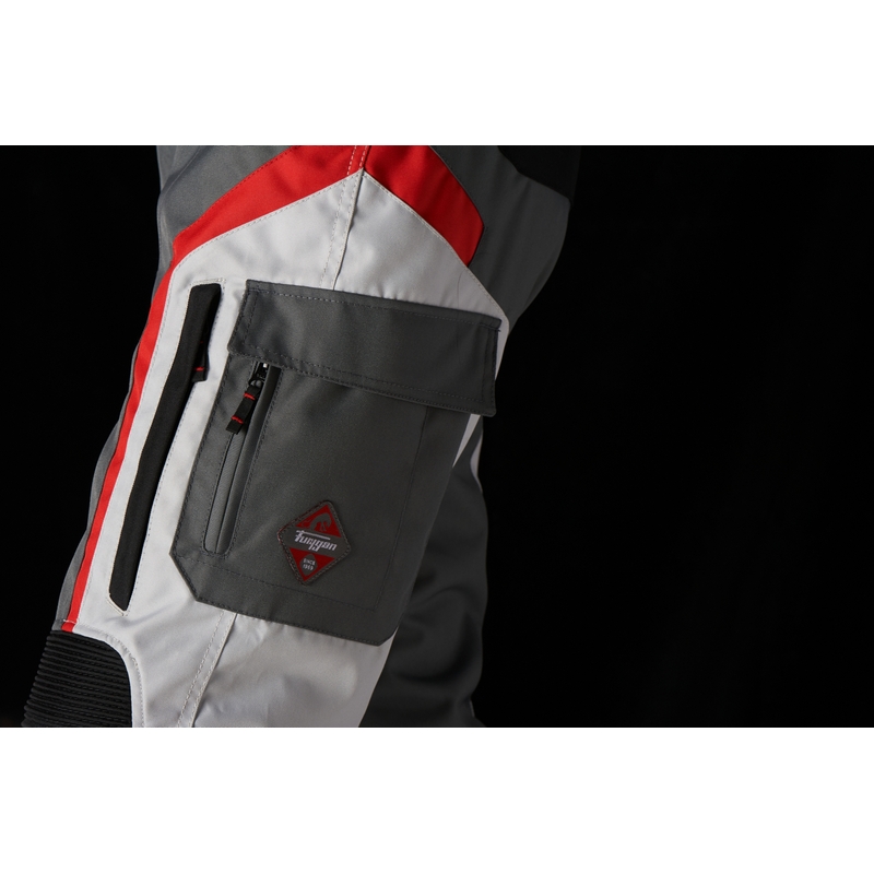 Pantalones de moto Furygan Apalaches negro-blanco-rojo-gris liquidación