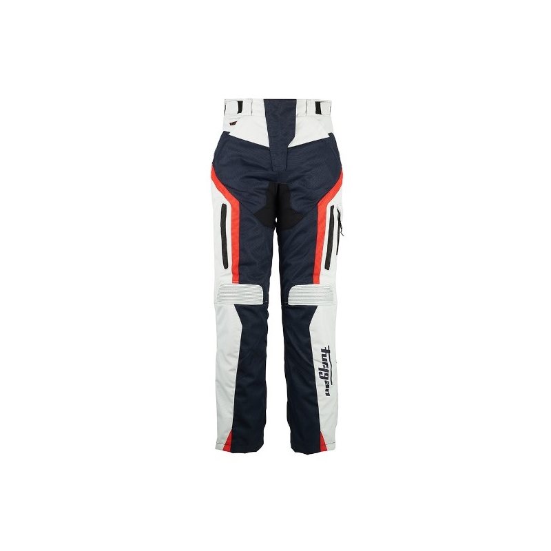 Pantalones de moto para mujer Furygan Apalaches Negro-Rojo-Blanco-Azul liquidación