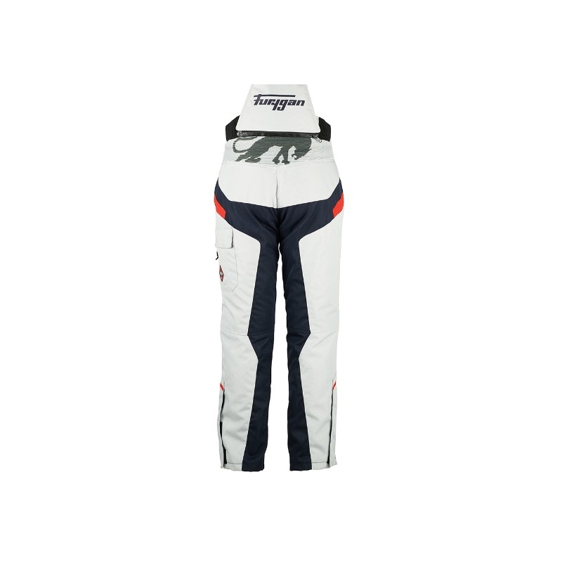Pantalones de moto para mujer Furygan Apalaches Negro-Rojo-Blanco-Azul liquidación