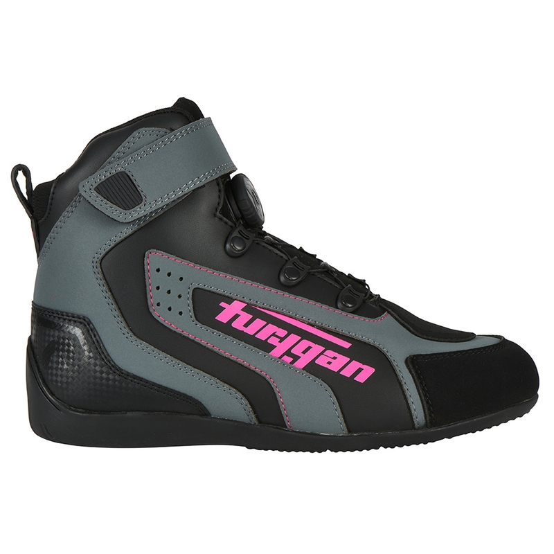 Botas de moto para mujer Furygan V4 Easy D3O Negro-Gris-Rosa