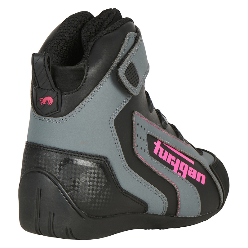 Botas de moto para mujer Furygan V4 Easy D3O Negro-Gris-Rosa
