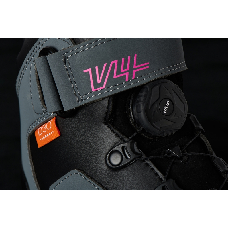 Botas de moto para mujer Furygan V4 Easy D3O Negro-Gris-Rosa