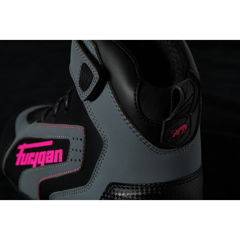 Botas de moto para mujer Furygan V4 Easy D3O Negro-Gris-Rosa