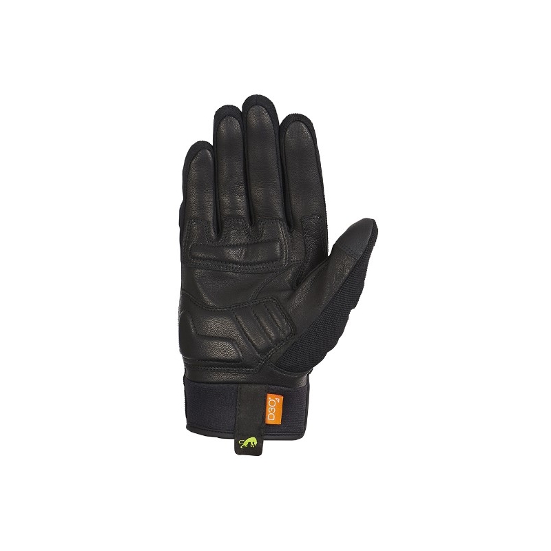 Guantes de moto Furygan Jet D3O negro-verde fluo
