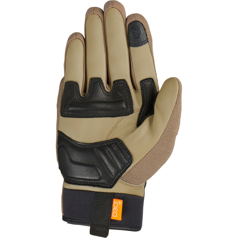 Guantes de moto Furygan Jet D3O marrón-negro