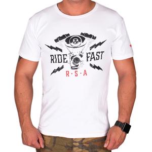 Camiseta RSA Ride Fast blanca liquidación