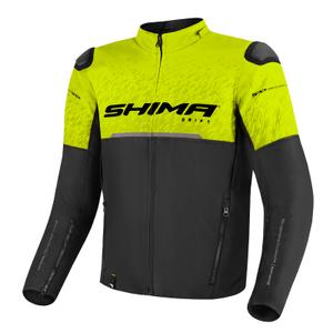 Chaqueta de moto Shima Drift negro-amarillo fluo